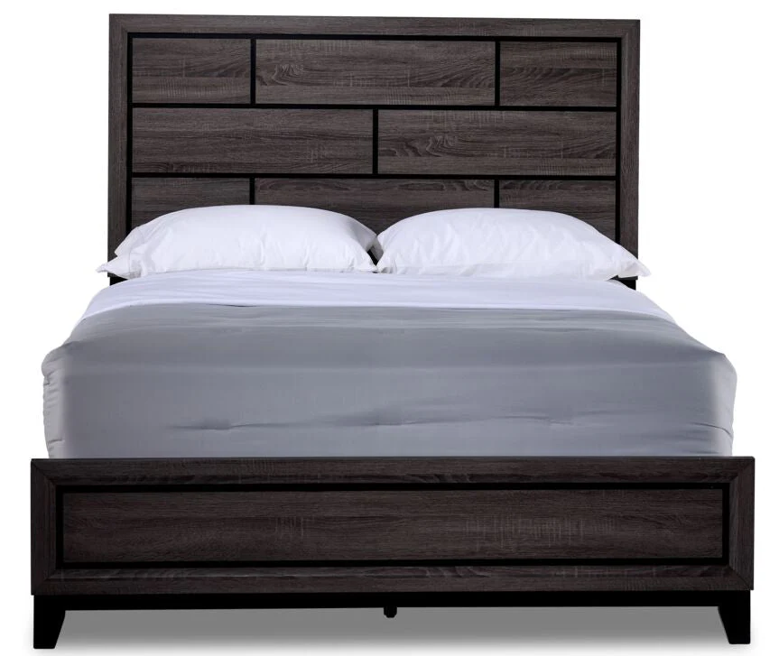 Daboll King Bed Package - Grey/Black - Image 2