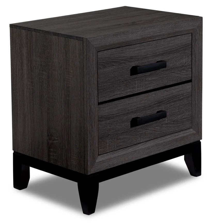Daboll 6-Piece King Bedroom Set - Grey/Black - Image 4