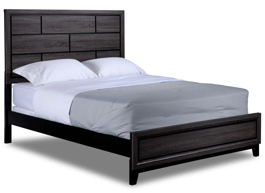 Daboll 6-Piece Queen Bedroom Set - Grey/Black - Image 2
