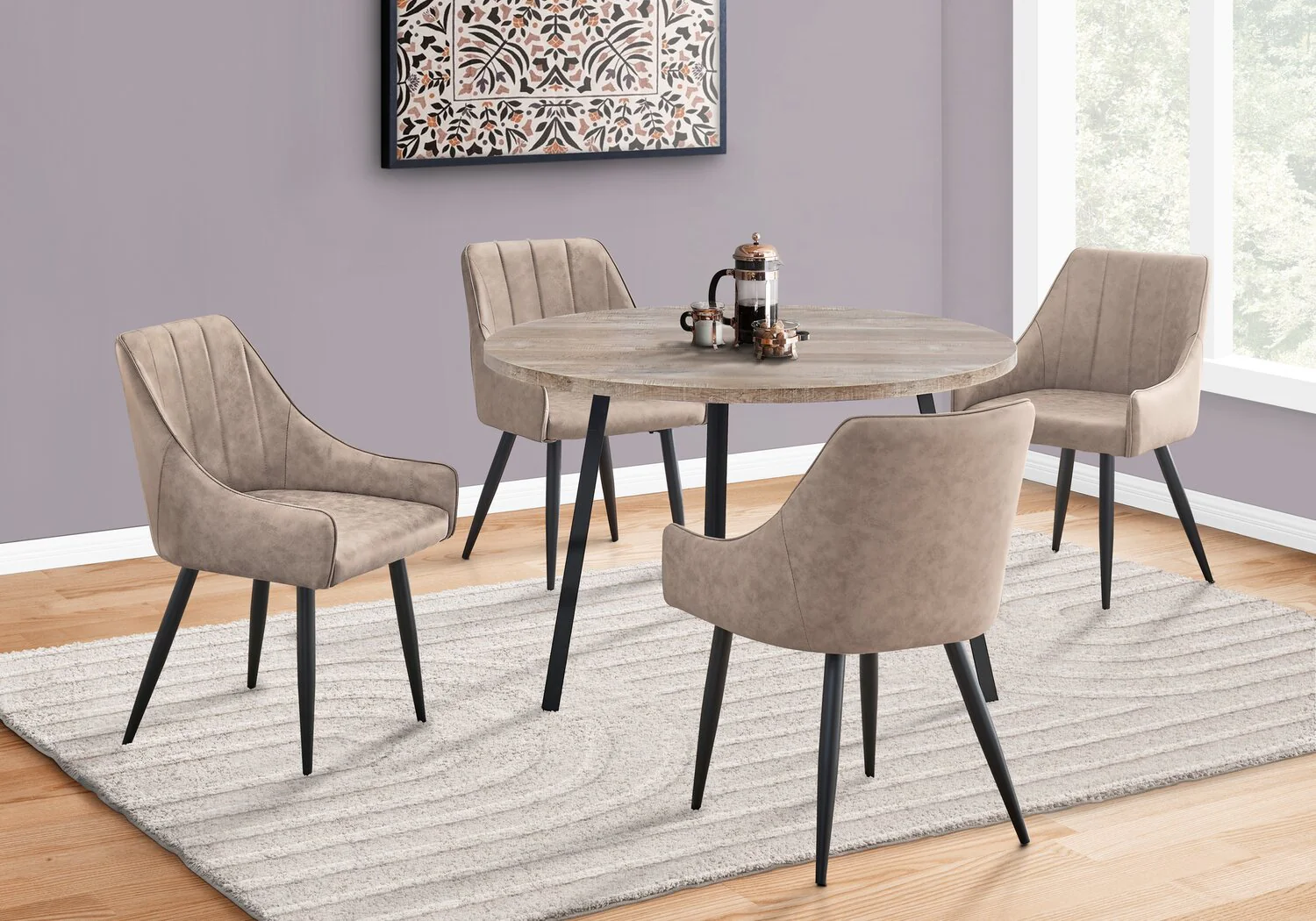 Daisel Dining Chair - Taupe - Image 7
