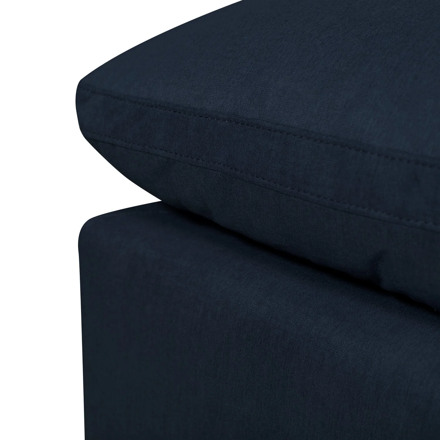 Dalyn Linen-Look Fabric Modular Corner Chair - Navy - Image 6