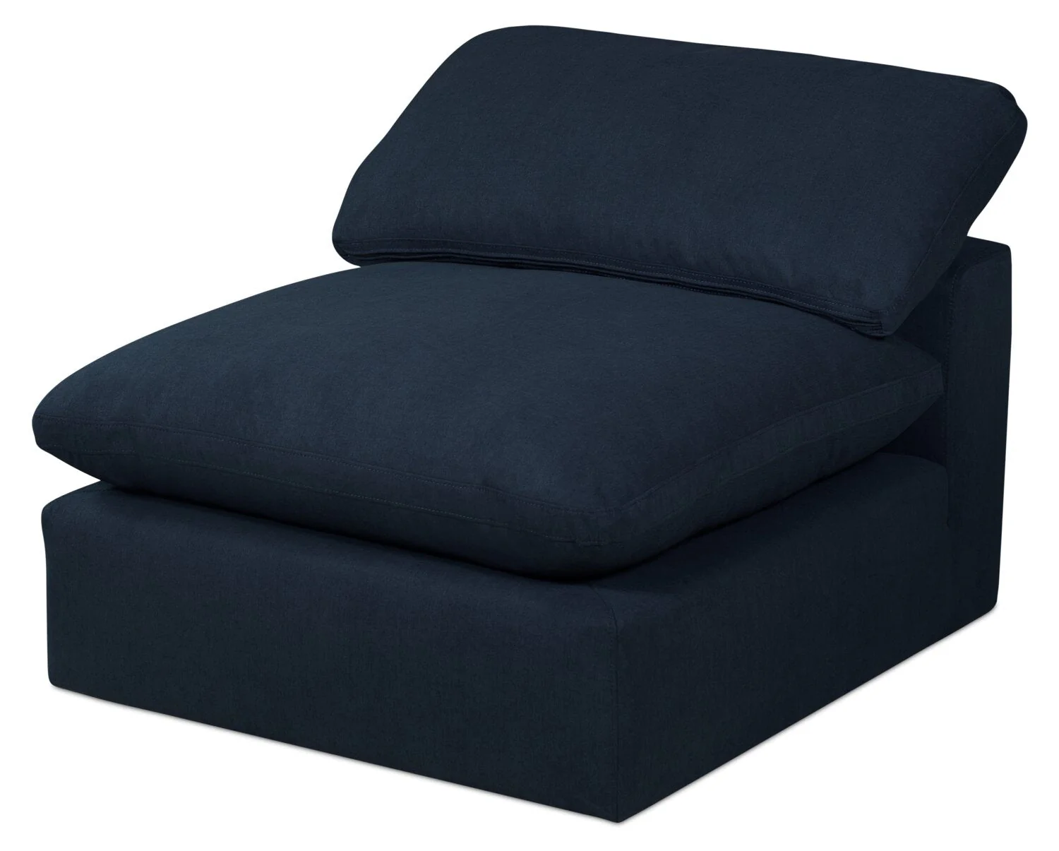 Dalyn Linen-Look Fabric Modular Sofa - Navy - Image 4