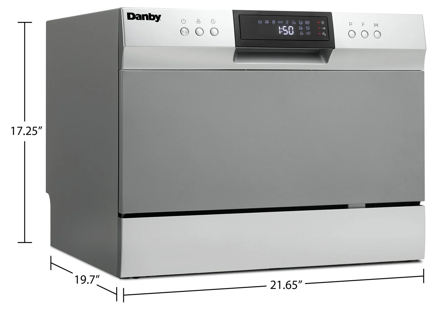 Danby 6 Place Setting Countertop Dishwasher - DDW631SDB - Image 7