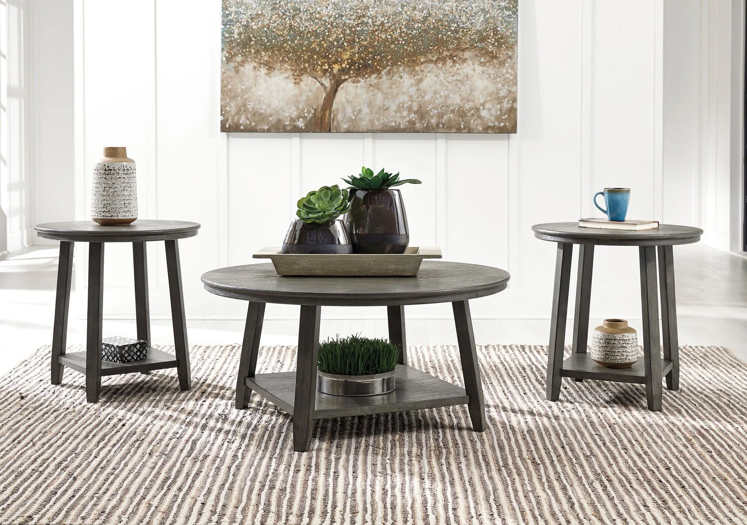 Darcy 3-Piece Coffee and Two End Tables Package - Image 3