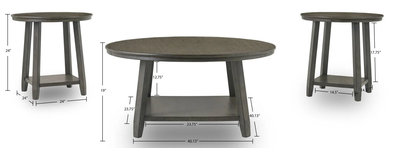 Darcy 3-Piece Coffee and Two End Tables Package - Image 5