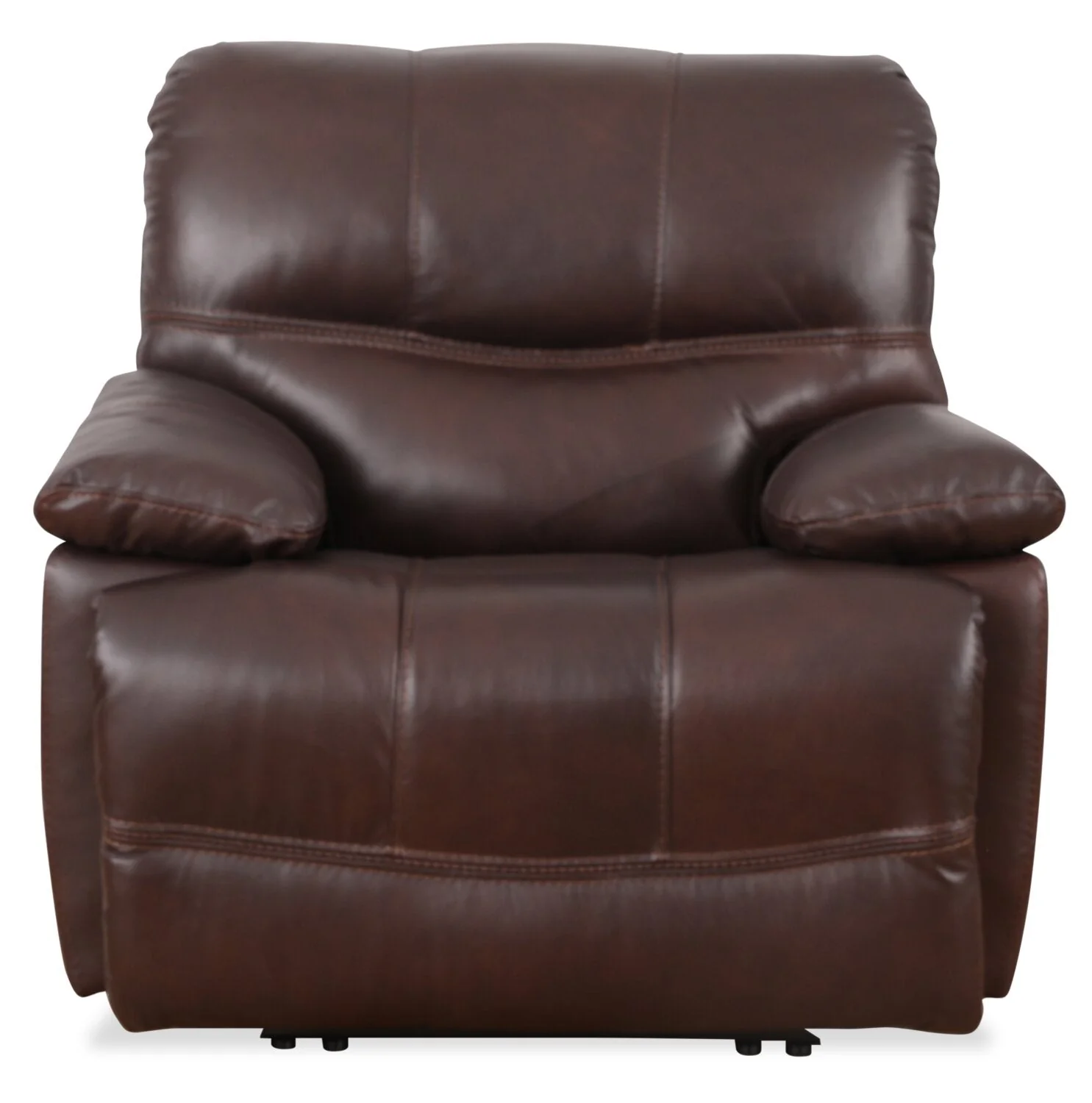 Darlington Genuine Leather Power Recliner - Brown - Image 2