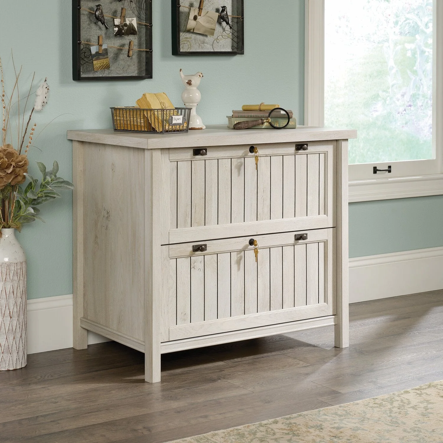 Darrington Filing Cabinet - Chalked Chestnut - Image 7