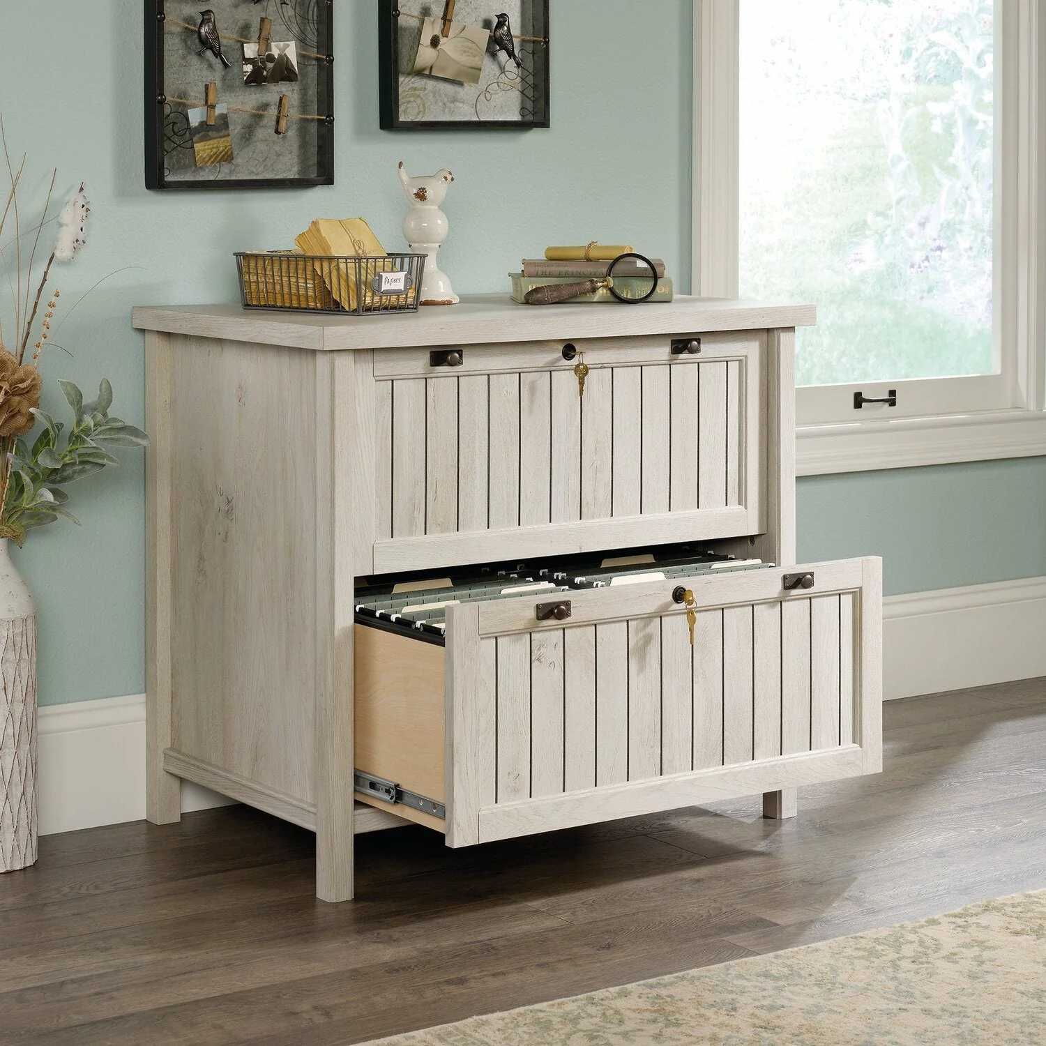 Darrington Filing Cabinet - Chalked Chestnut - Image 8