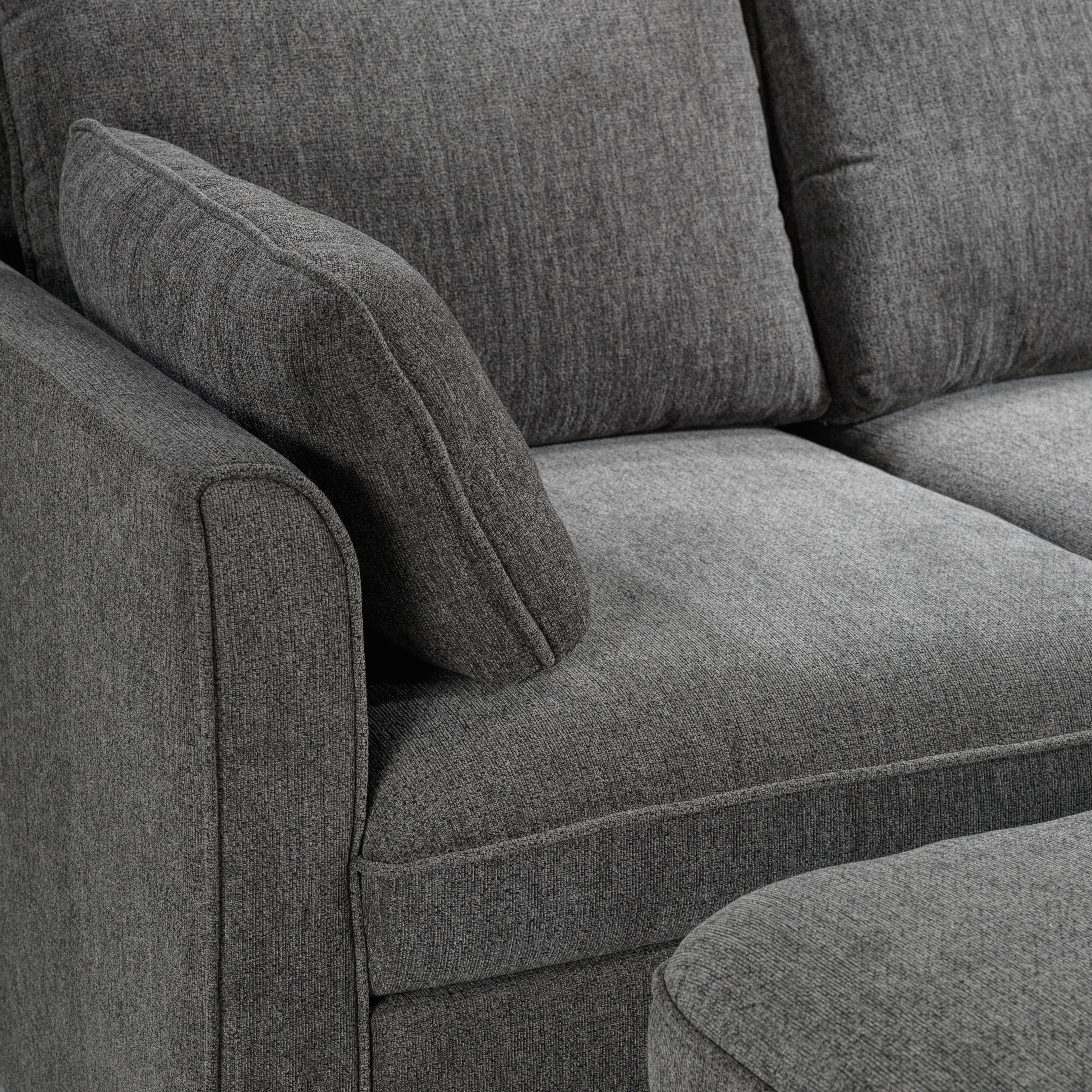 Delta Sectional with Right-Facing Pop-Up Bed - Grey - Image 13