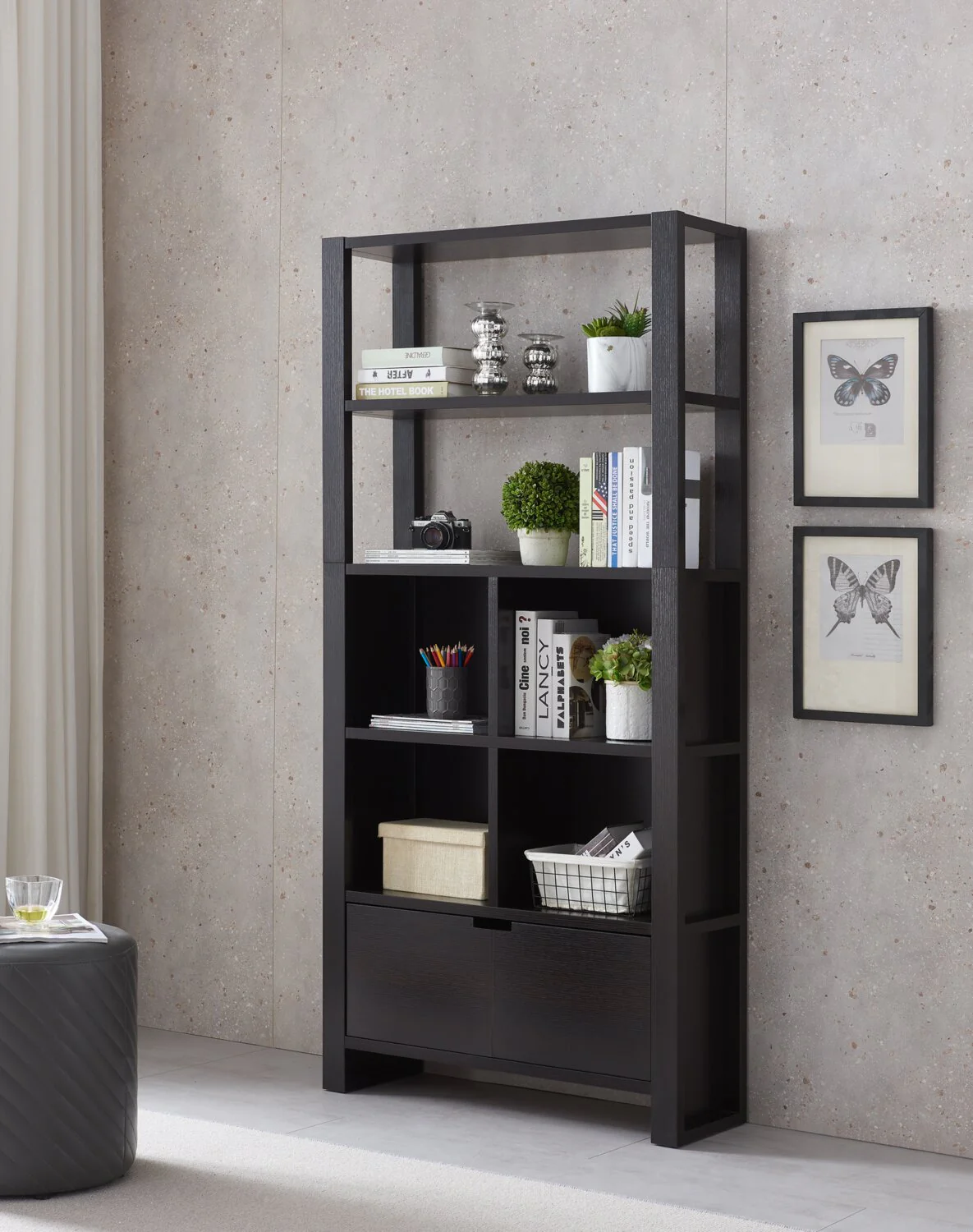 Deniz 75" Bookcase - Espresso - Image 6