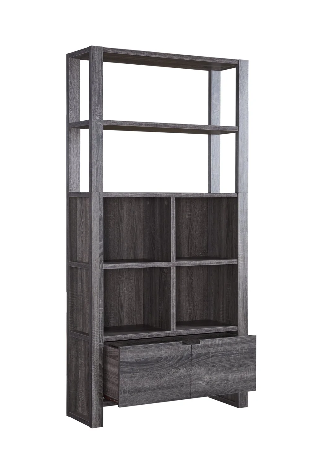 Deniz 75" Bookcase - Grey - Image 4