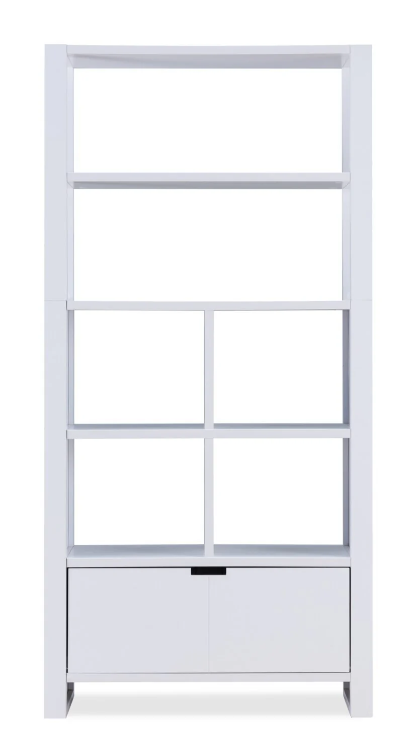 Deniz 75" Bookcase - White - Image 3
