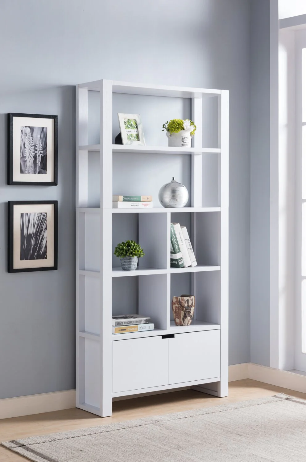 Deniz 75" Bookcase - White - Image 7