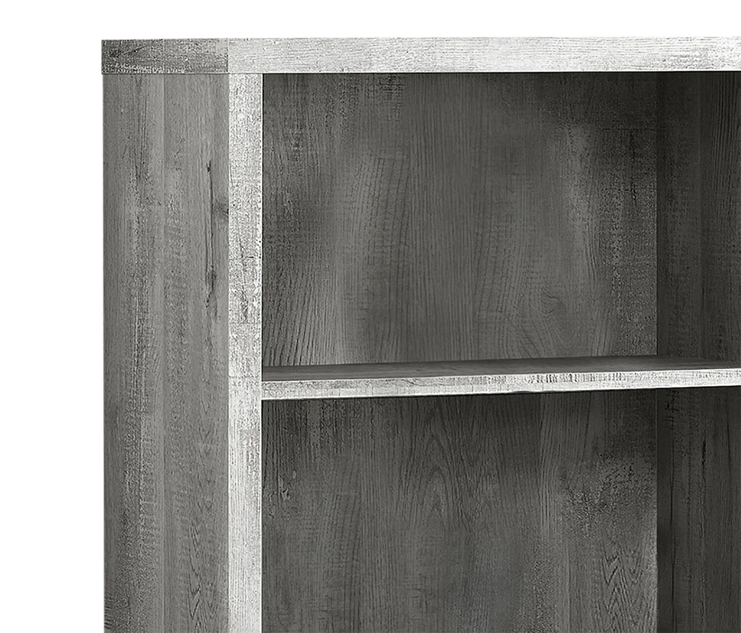 Derby 4-Shelf Bookcase - Grey - Image 2