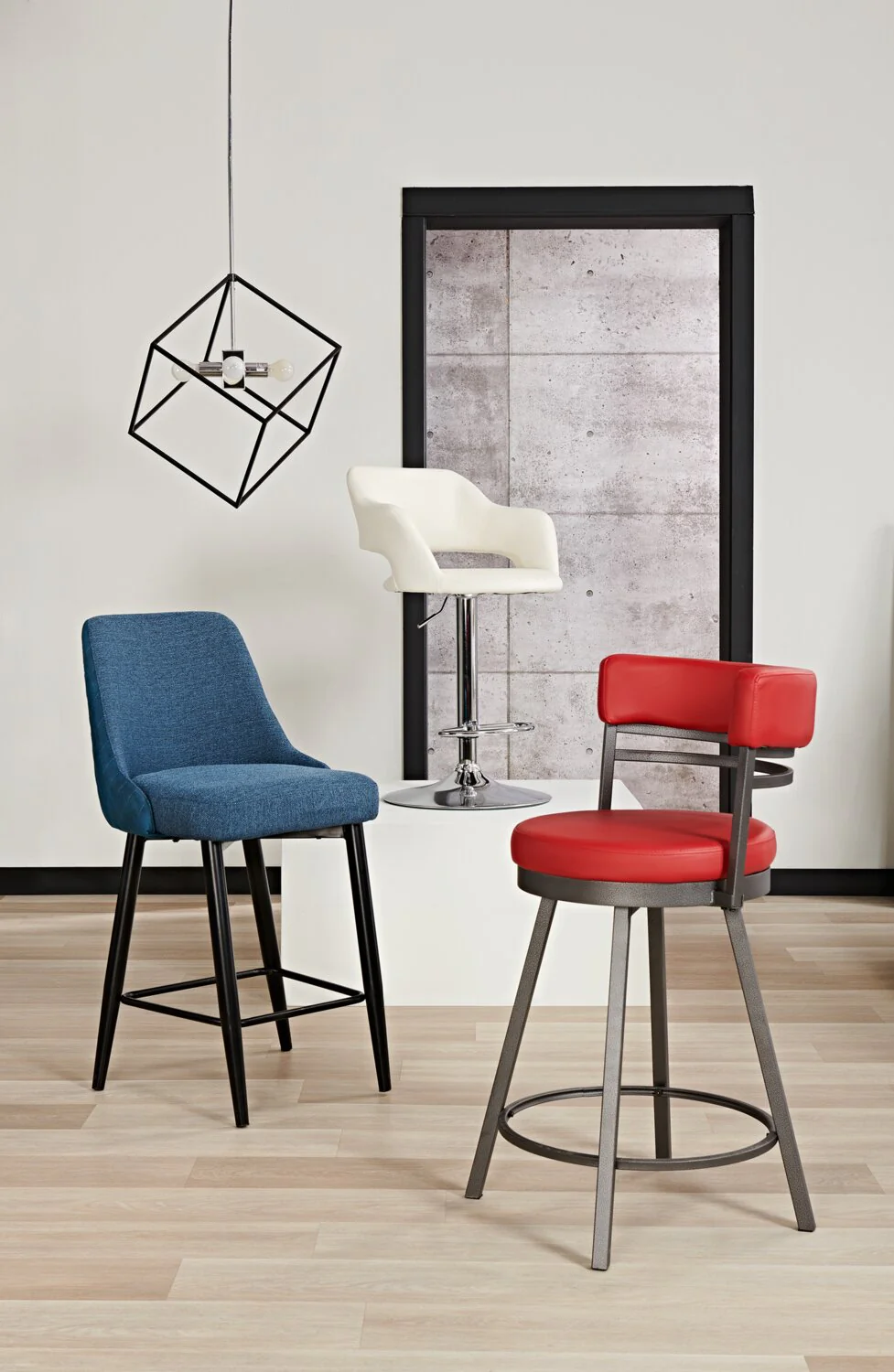 Devitt Counter-Height Swivel Stool - Red - Image 8