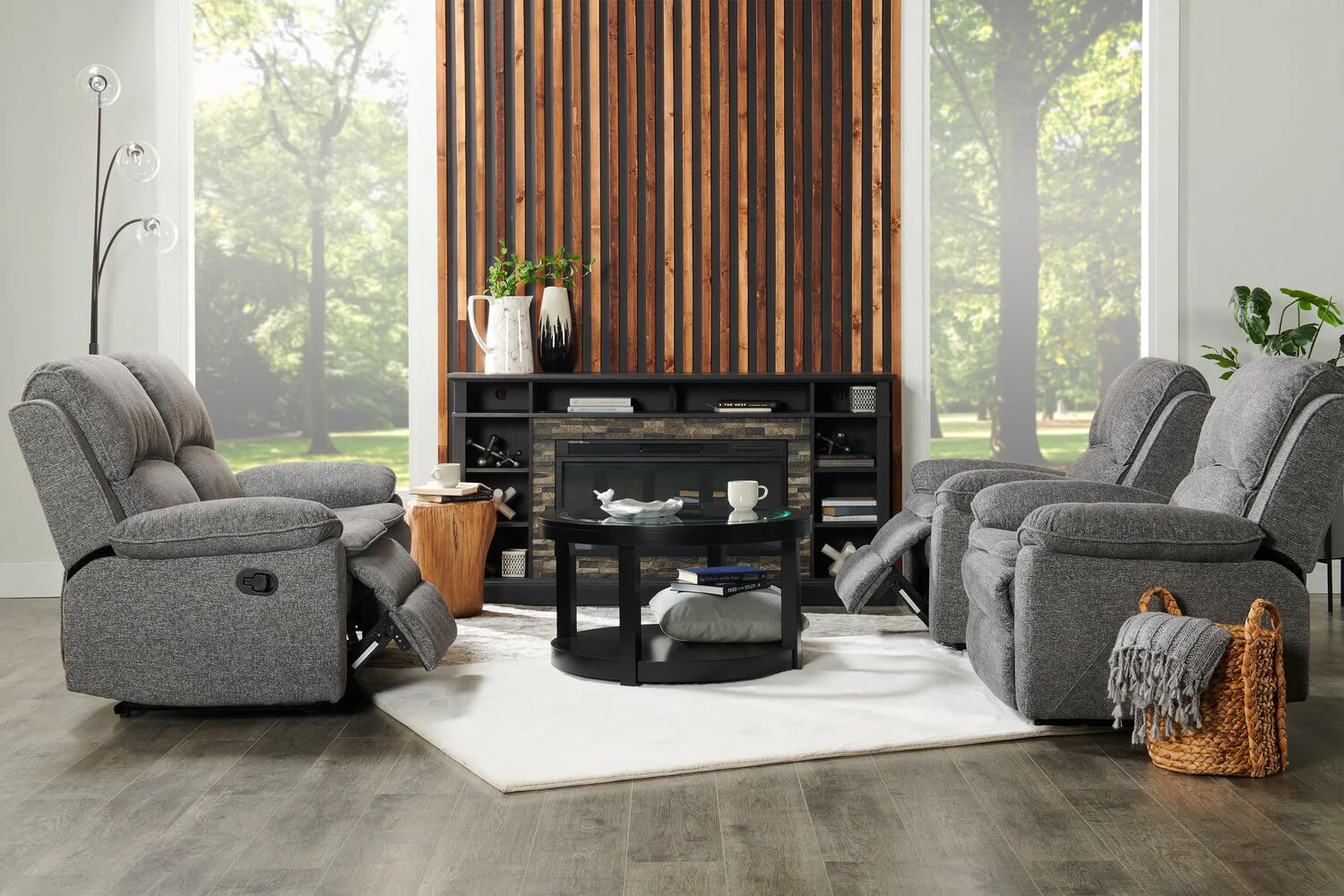 Deyn 70" TV Stand with Crystal Ember Firebox - Image 11