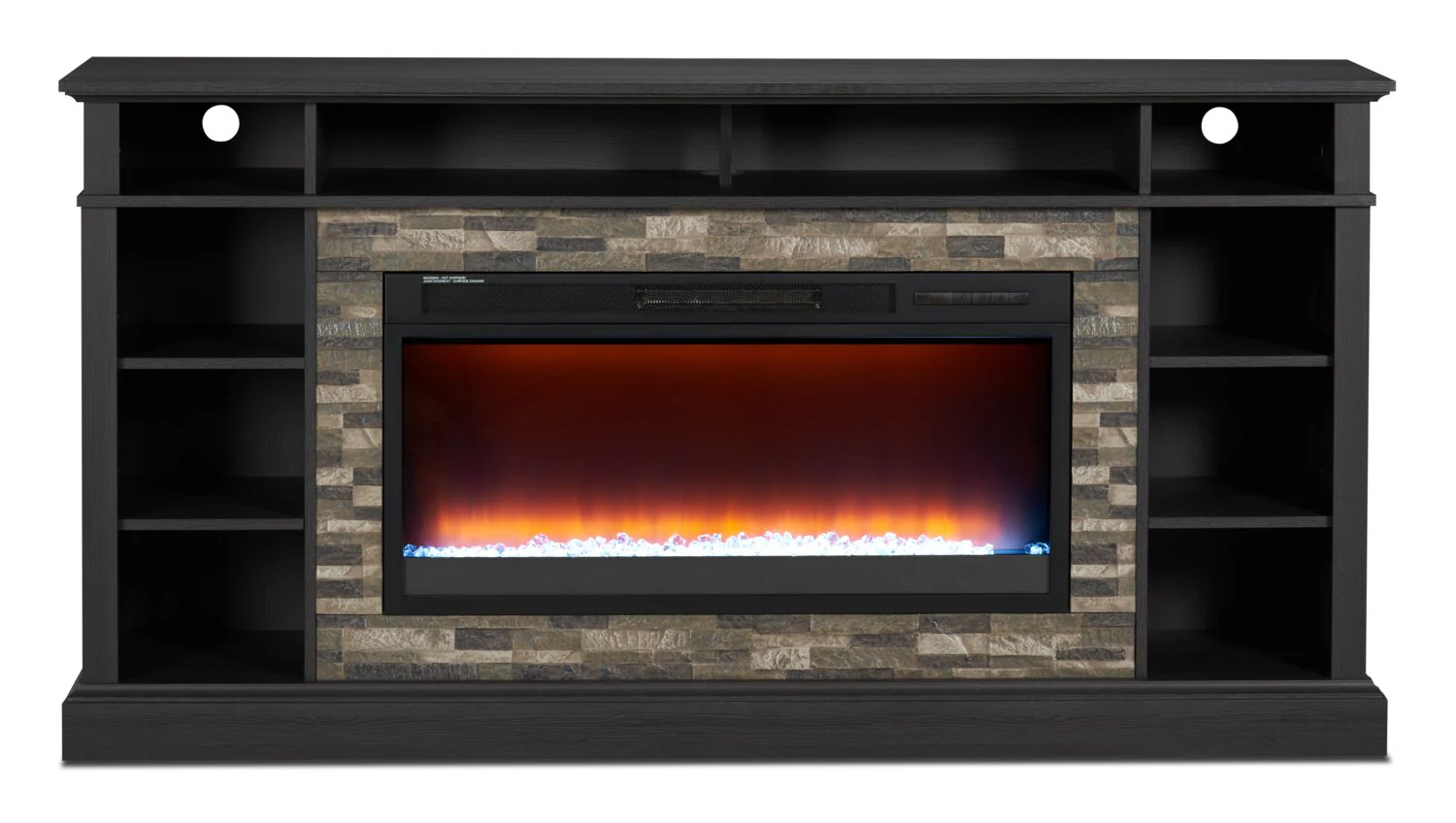Deyn 70" TV Stand with Crystal Ember Firebox - Image 2