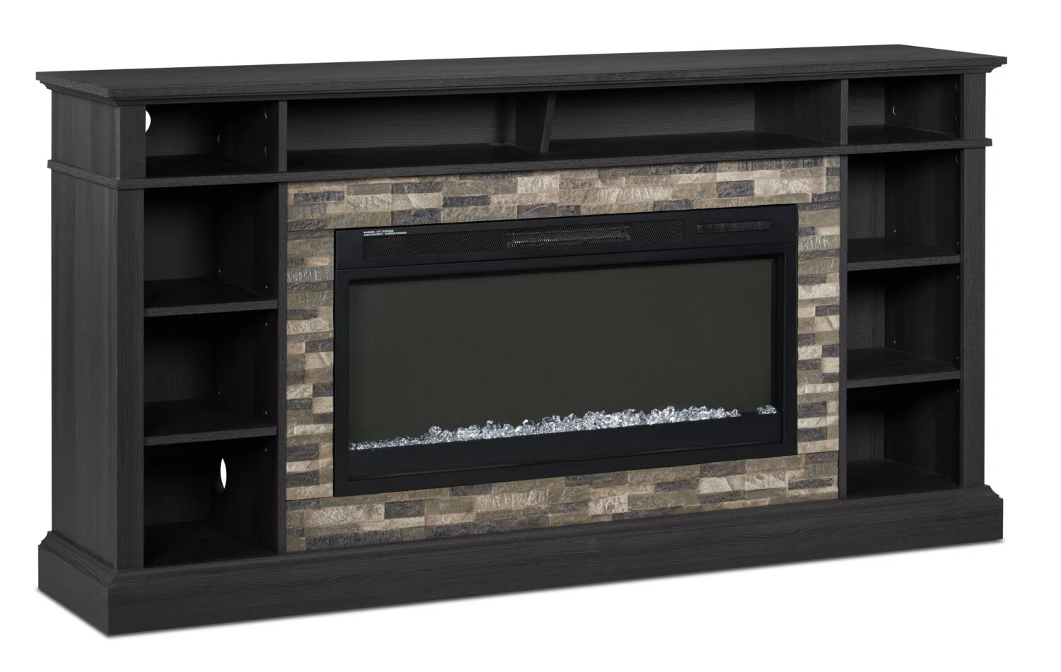 Deyn 70" TV Stand with Crystal Ember Firebox - Image 4
