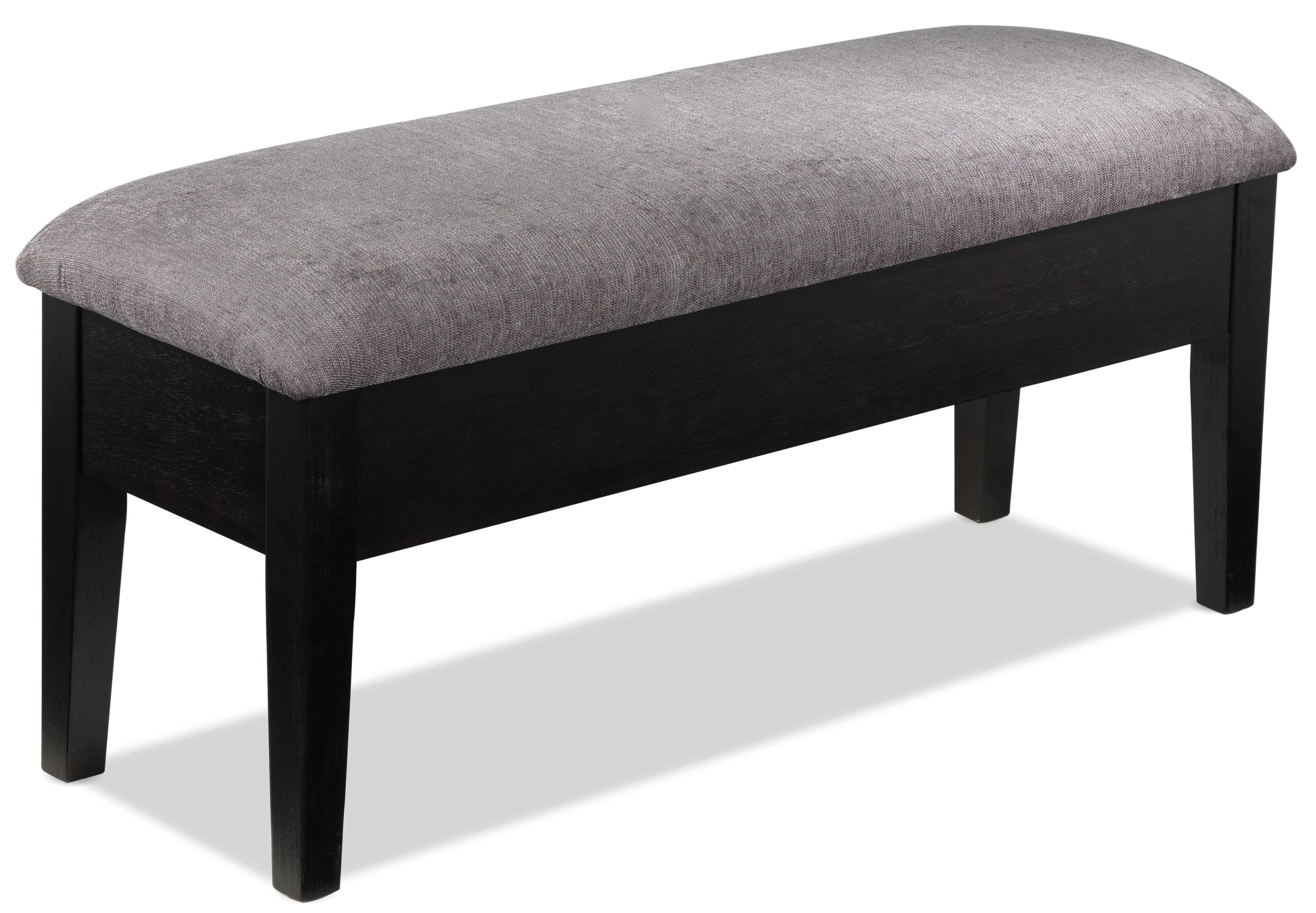 Dmitri Bench with Storage - Weathered Grey