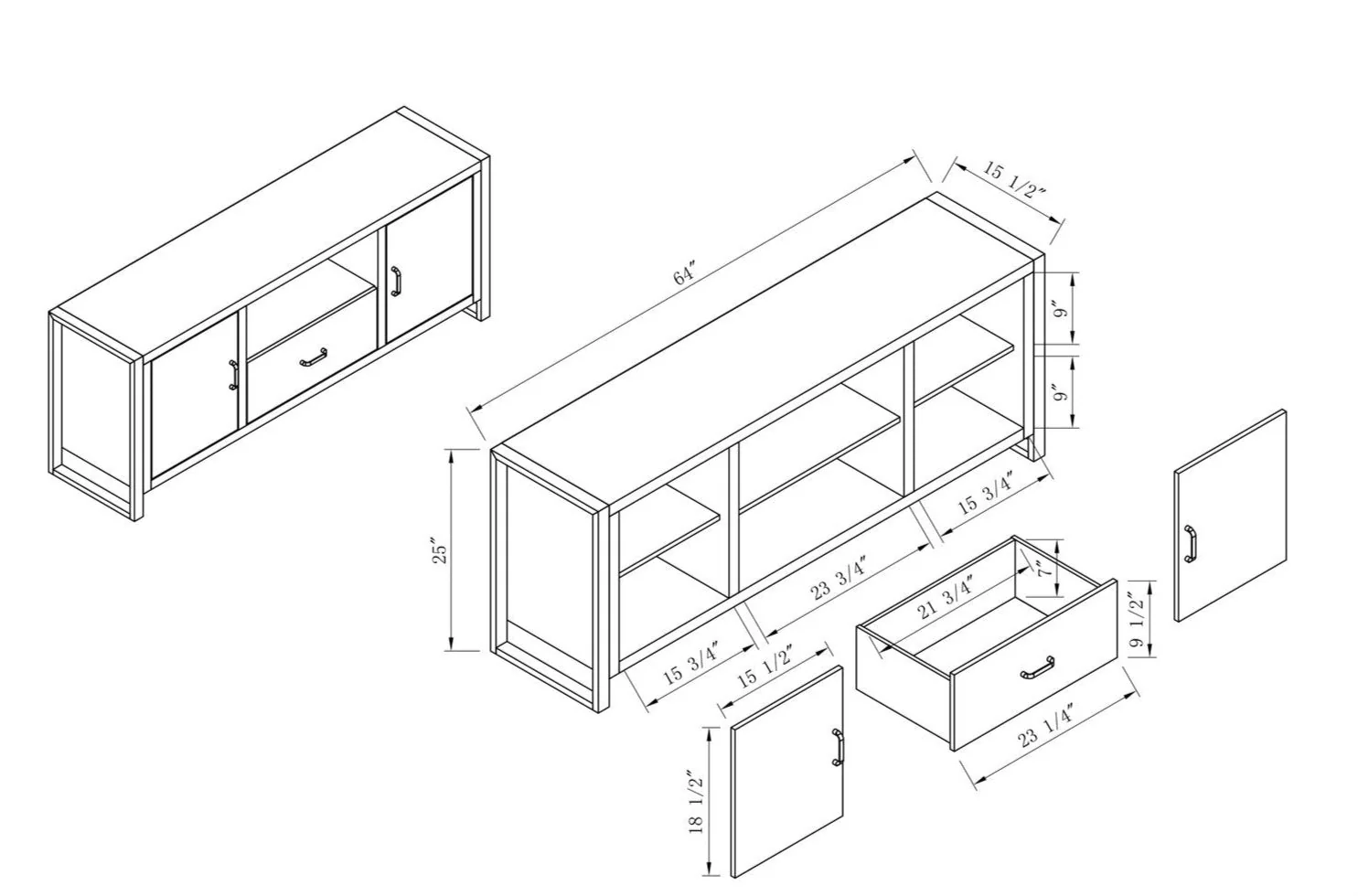 Doan 64" TV Stand - Image 6