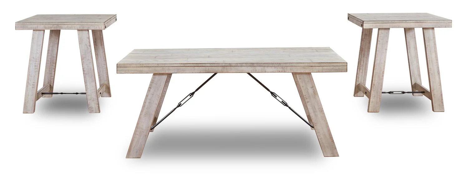 Dominic 3-Piece Coffee and Two End Tables Package - Image 2