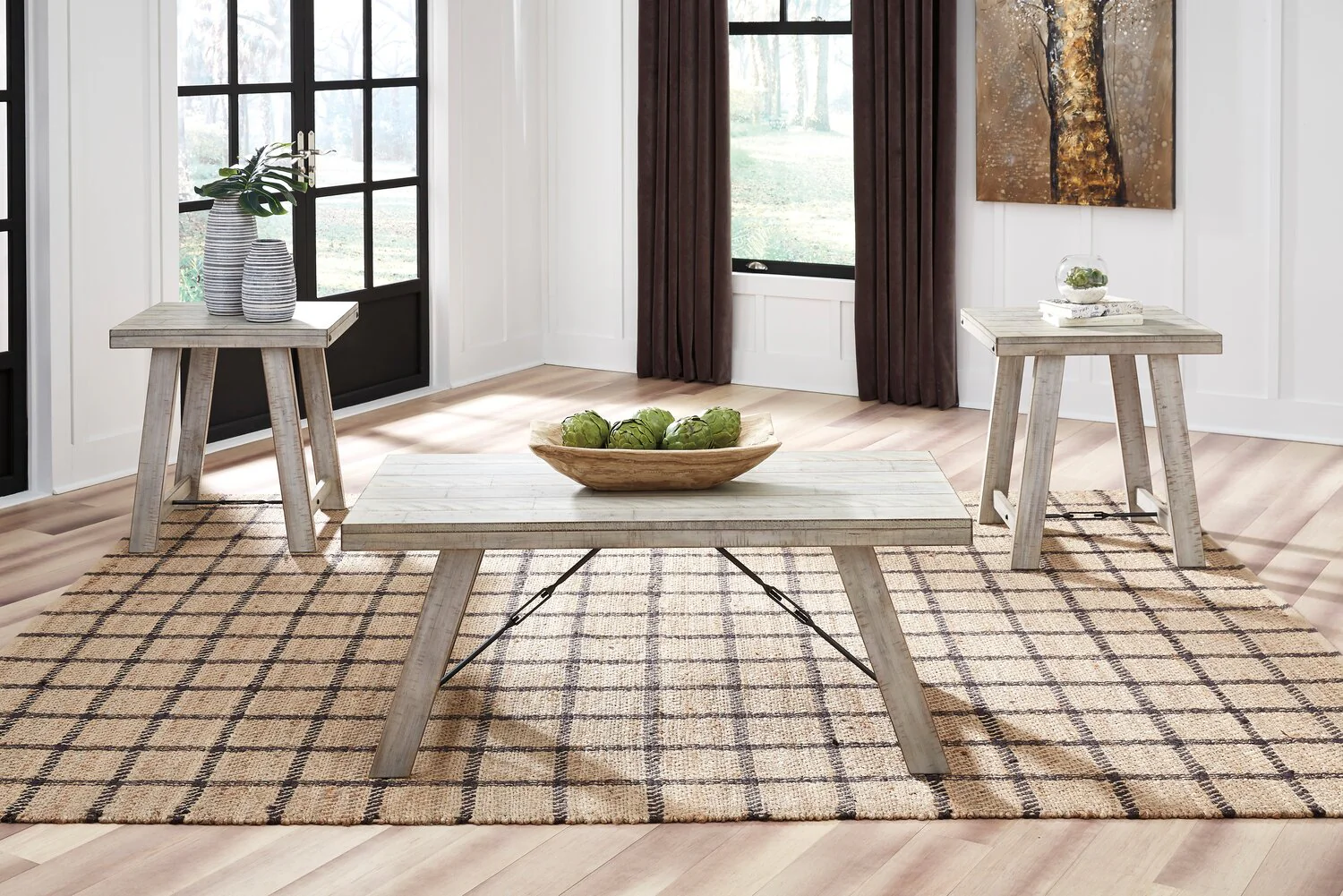 Dominic 3-Piece Coffee and Two End Tables Package - Image 4