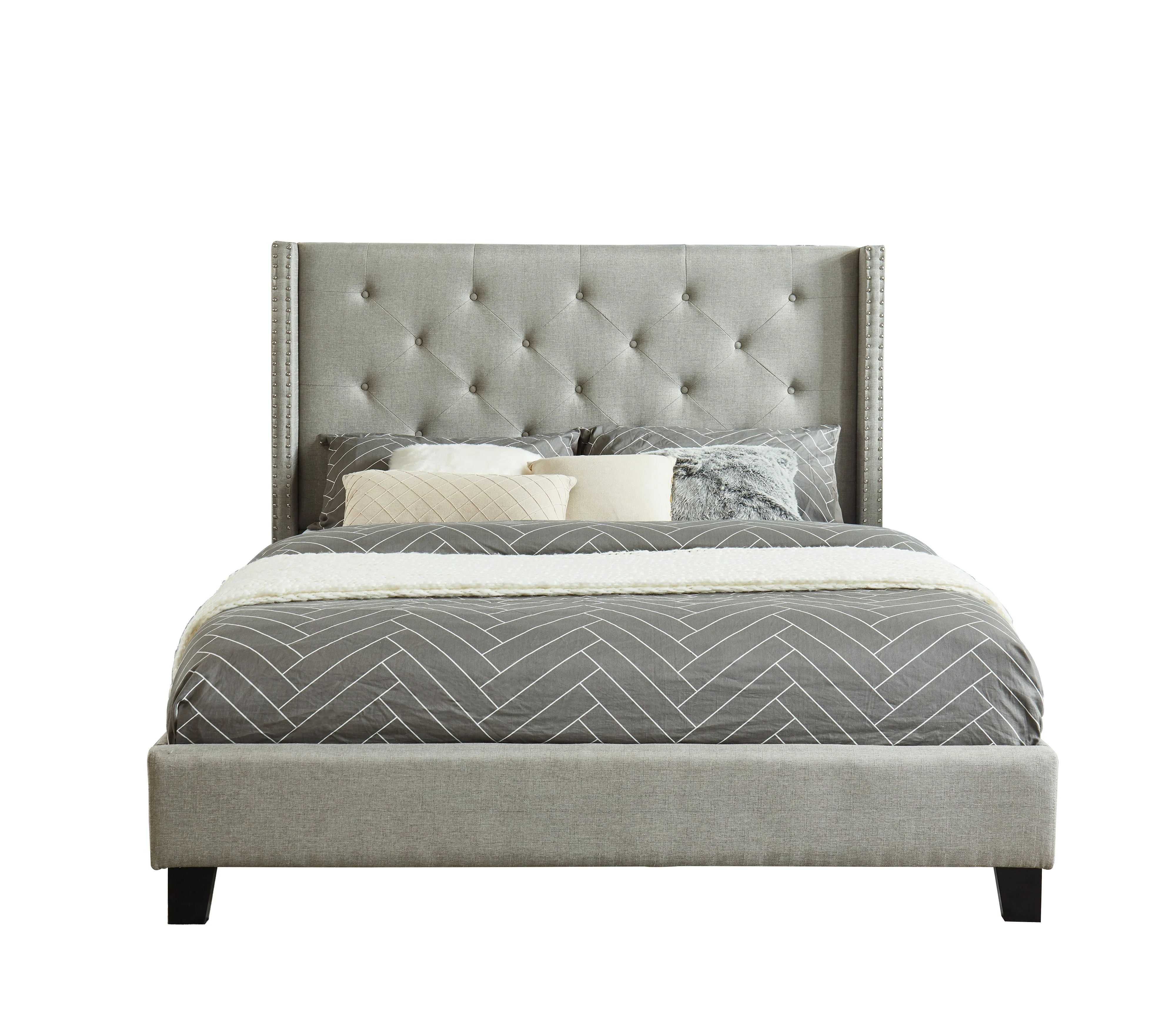 Dorsey King Bed - Grey - Image 2