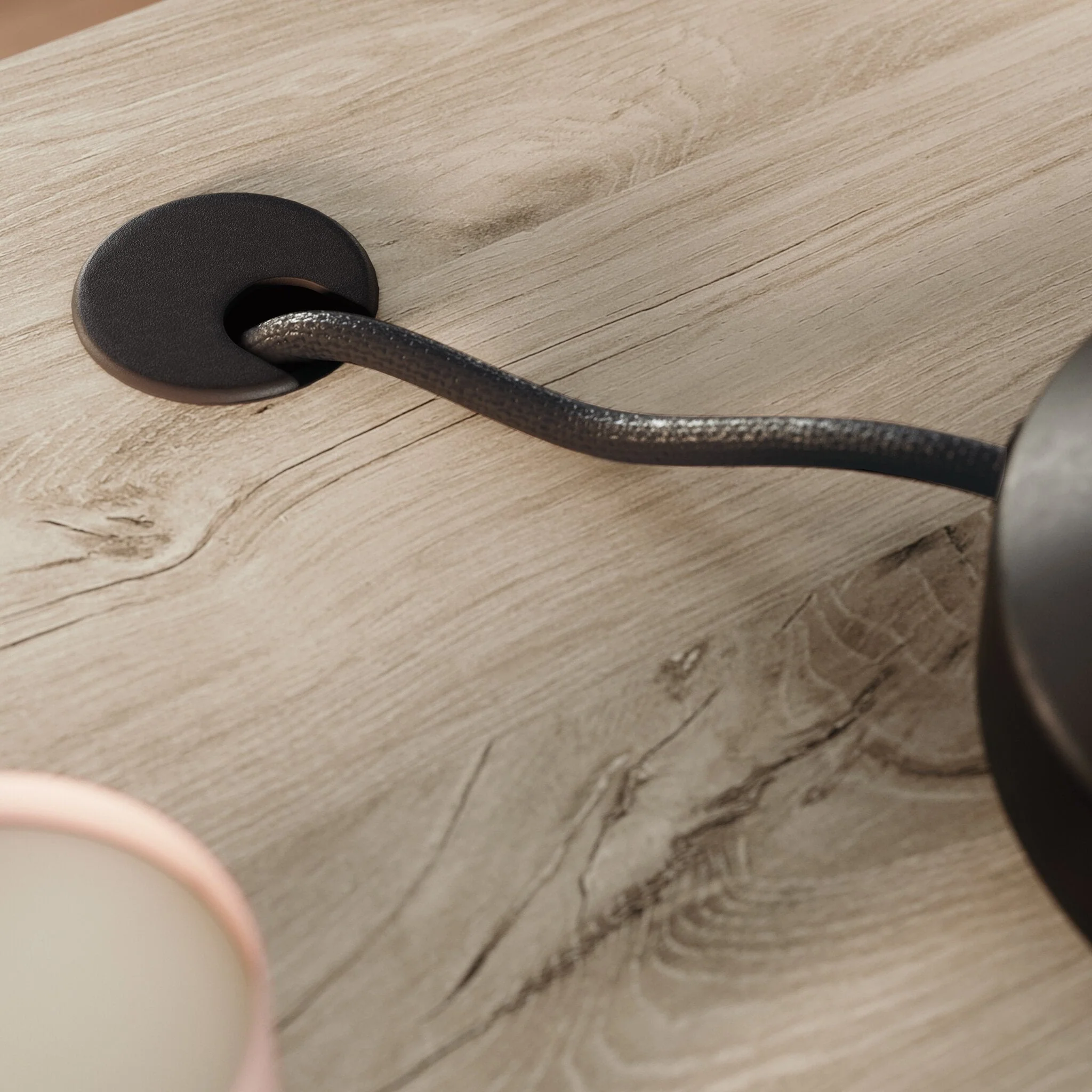 Duffin Commercial Grade Executive Desk - Chalk Oak - Image 3