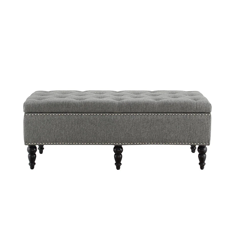 Dunaway Ottoman - Grey - Image 3