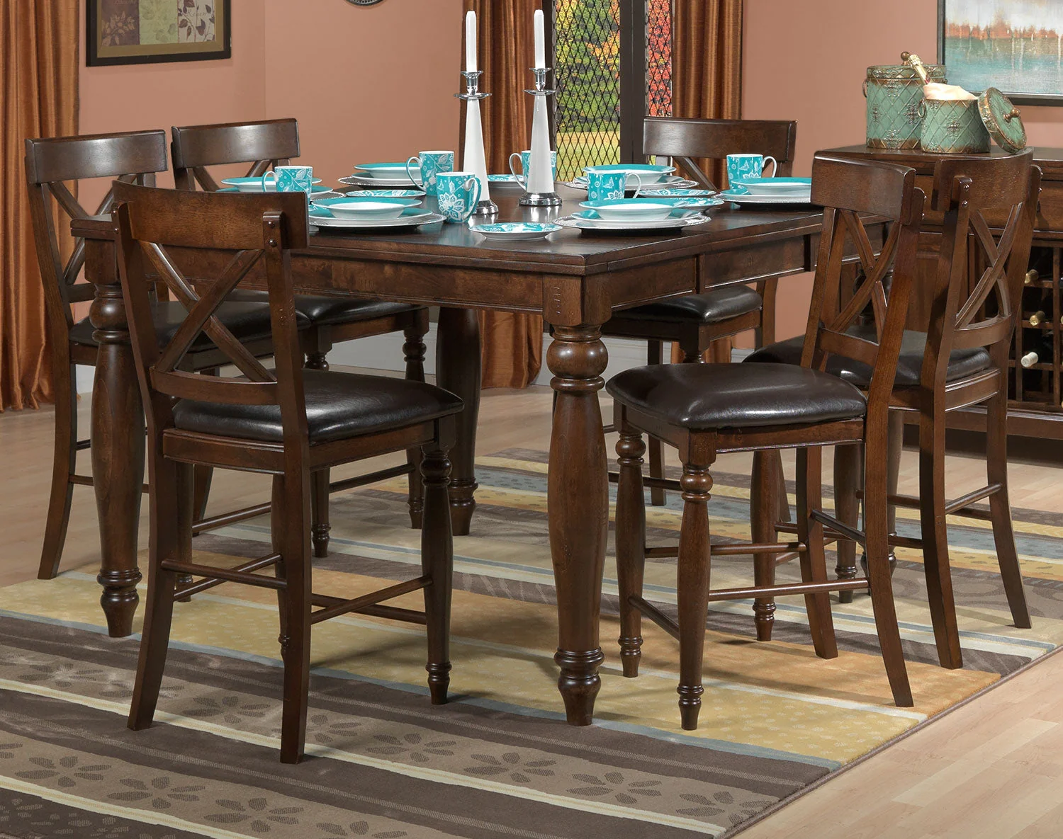 Dundas Counter-Height Stool - Chocolate - Image 2