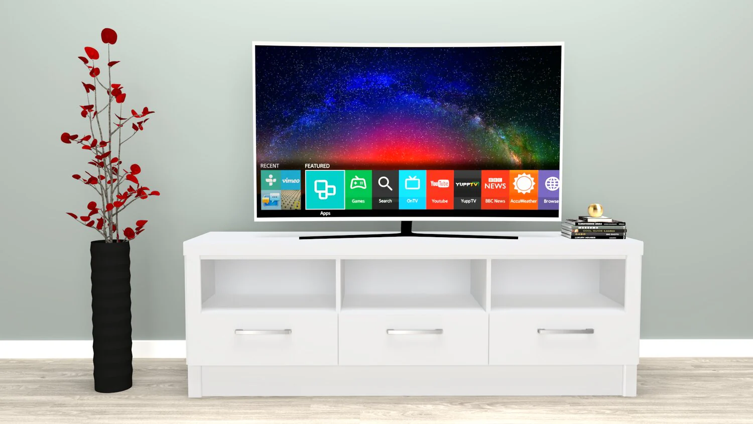 Eisner 80" TV Stand - White - Image 8