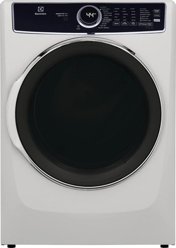 Electrolux White Front Load Gas Steam Dryer (8.0 Cu. Ft.) - ELFG7637AW - Image 3