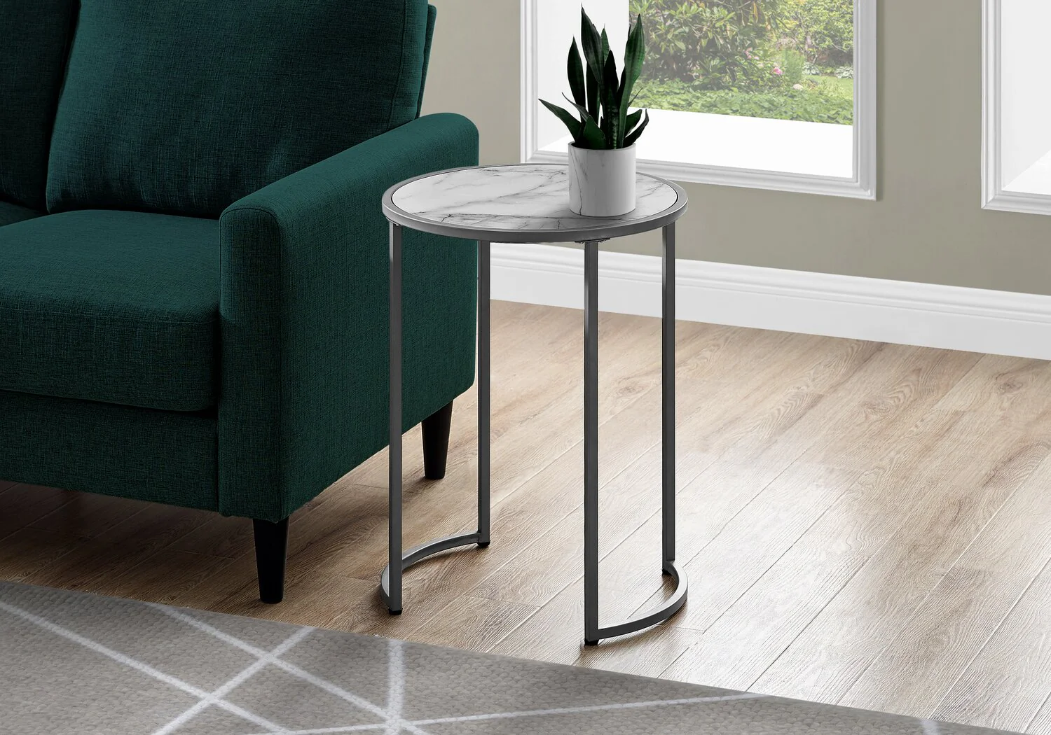 Elinor Chairside Table - White - Image 3