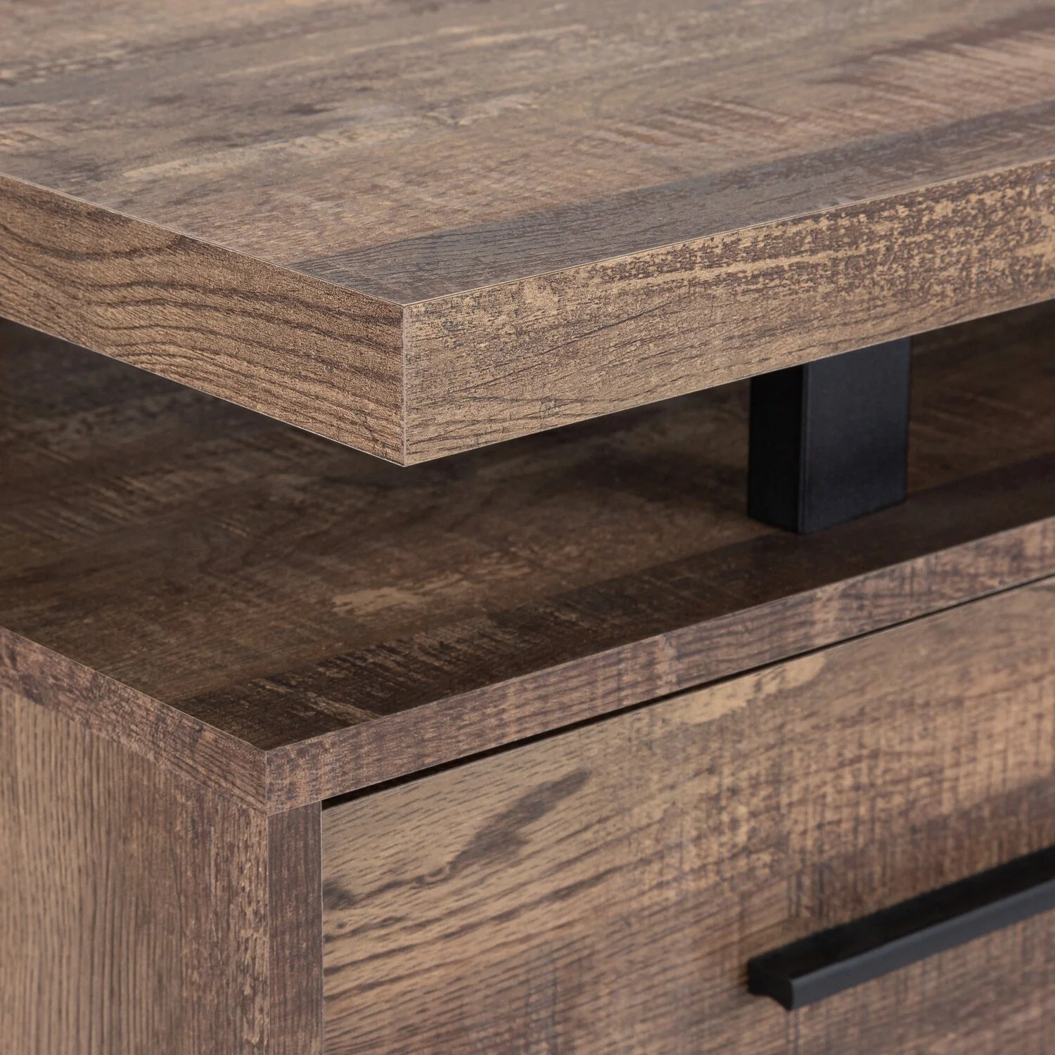 Elley Reversible Desk - Brown - Image 6