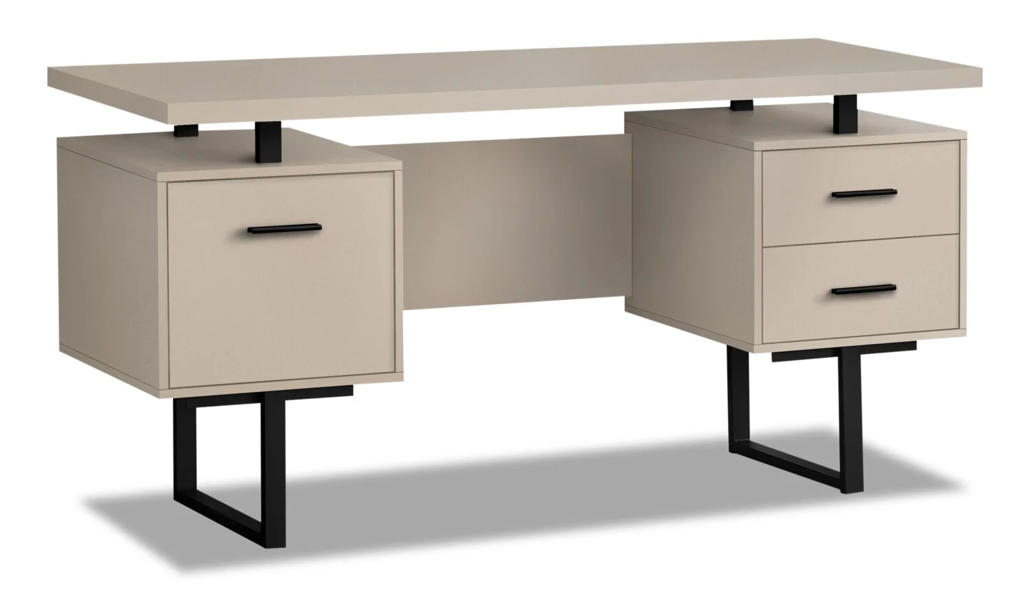 Elley Reversible Desk - Light Taupe