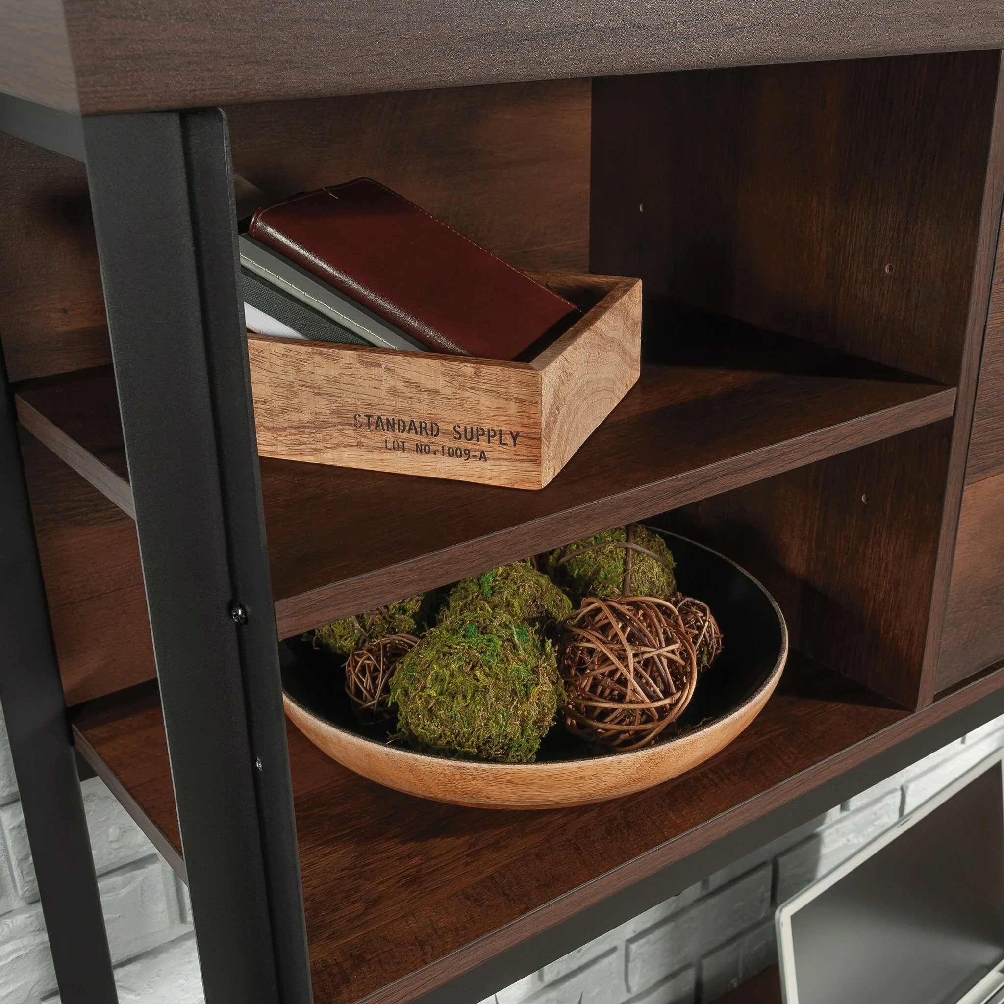 Elm Field Commercial Grade Computer Desk Hutch - Image 6