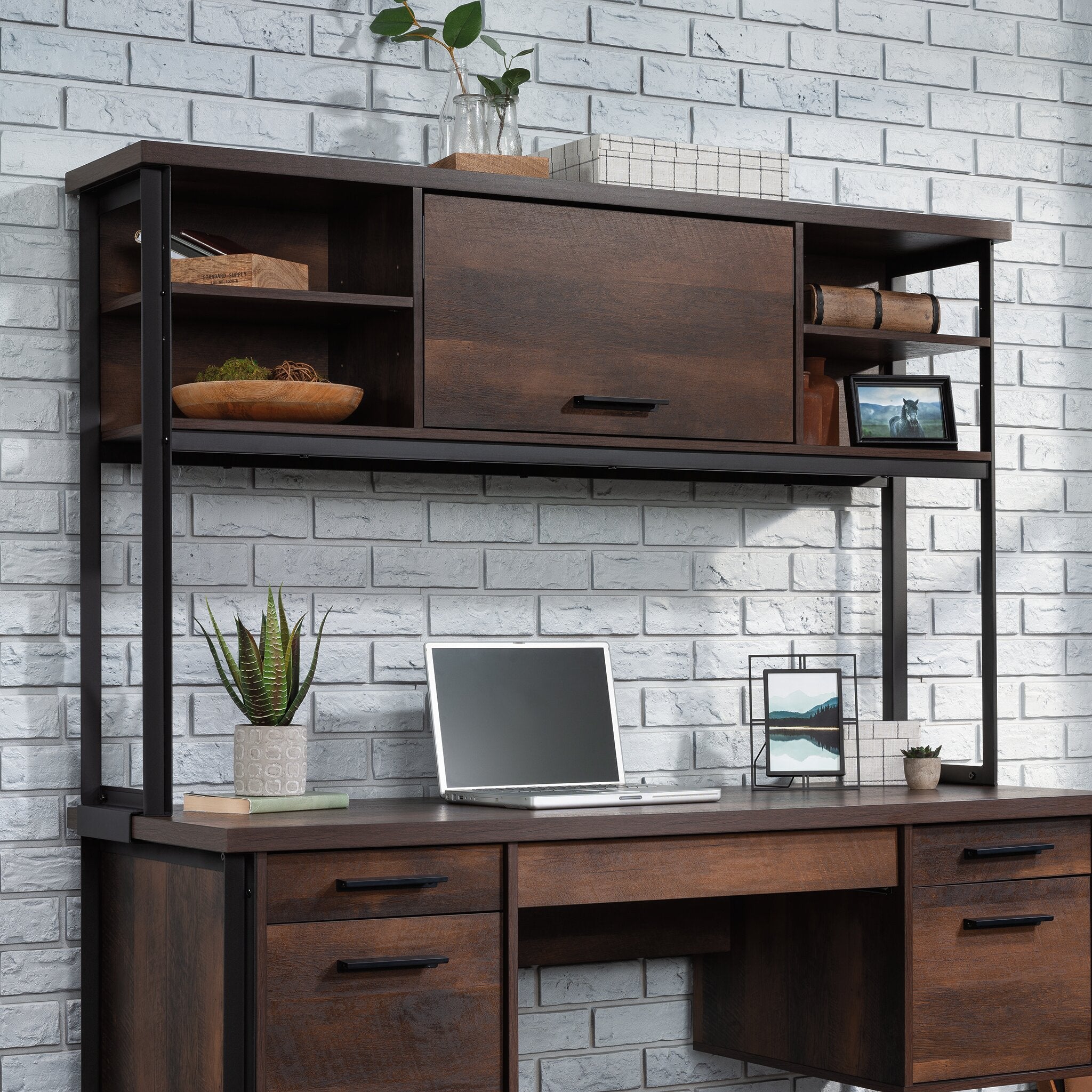 Elm Field Commercial Grade Computer Desk Hutch - Image 7