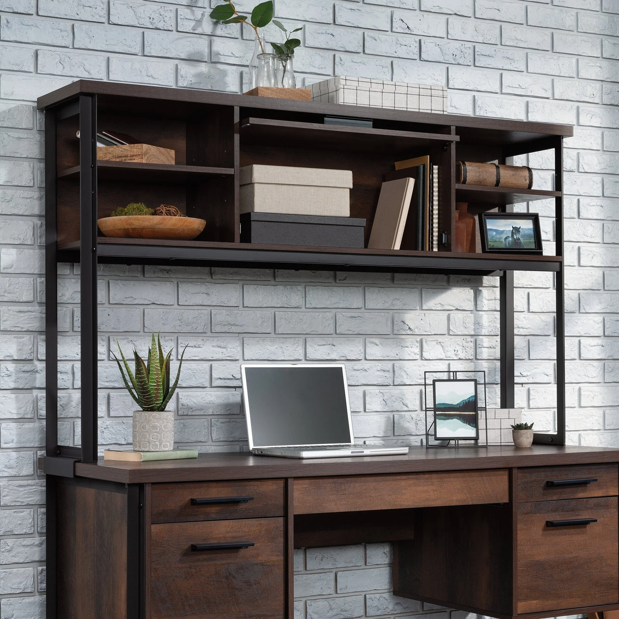 Elm Field Commercial Grade Computer Desk Hutch - Image 8