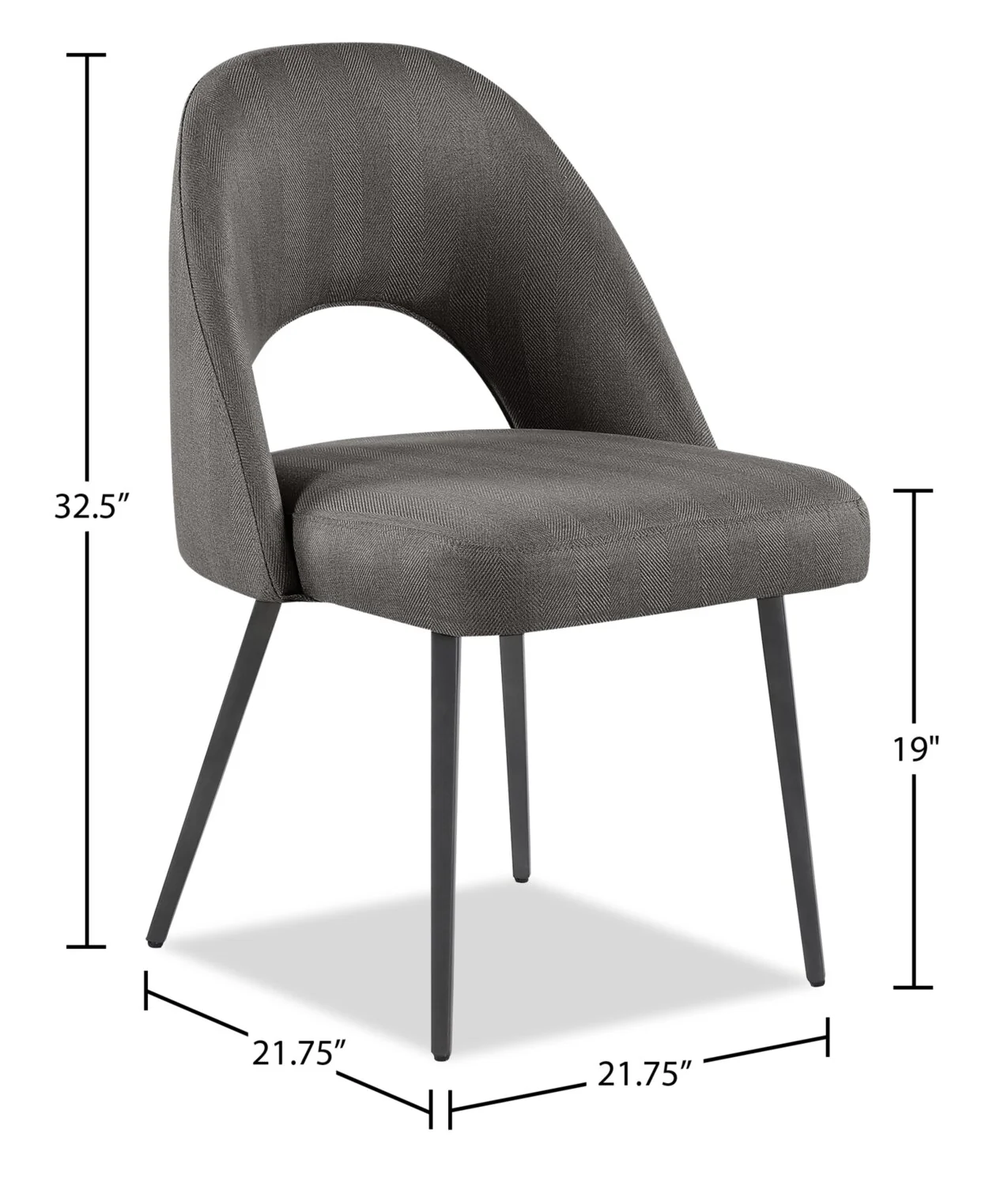 Elman Dining Chair - Grey - Image 7