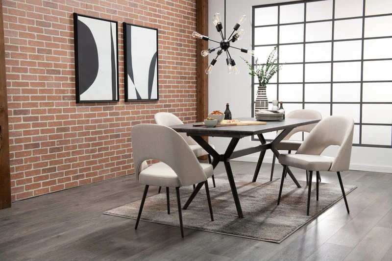 Elman Dining Chair - Taupe - Image 8