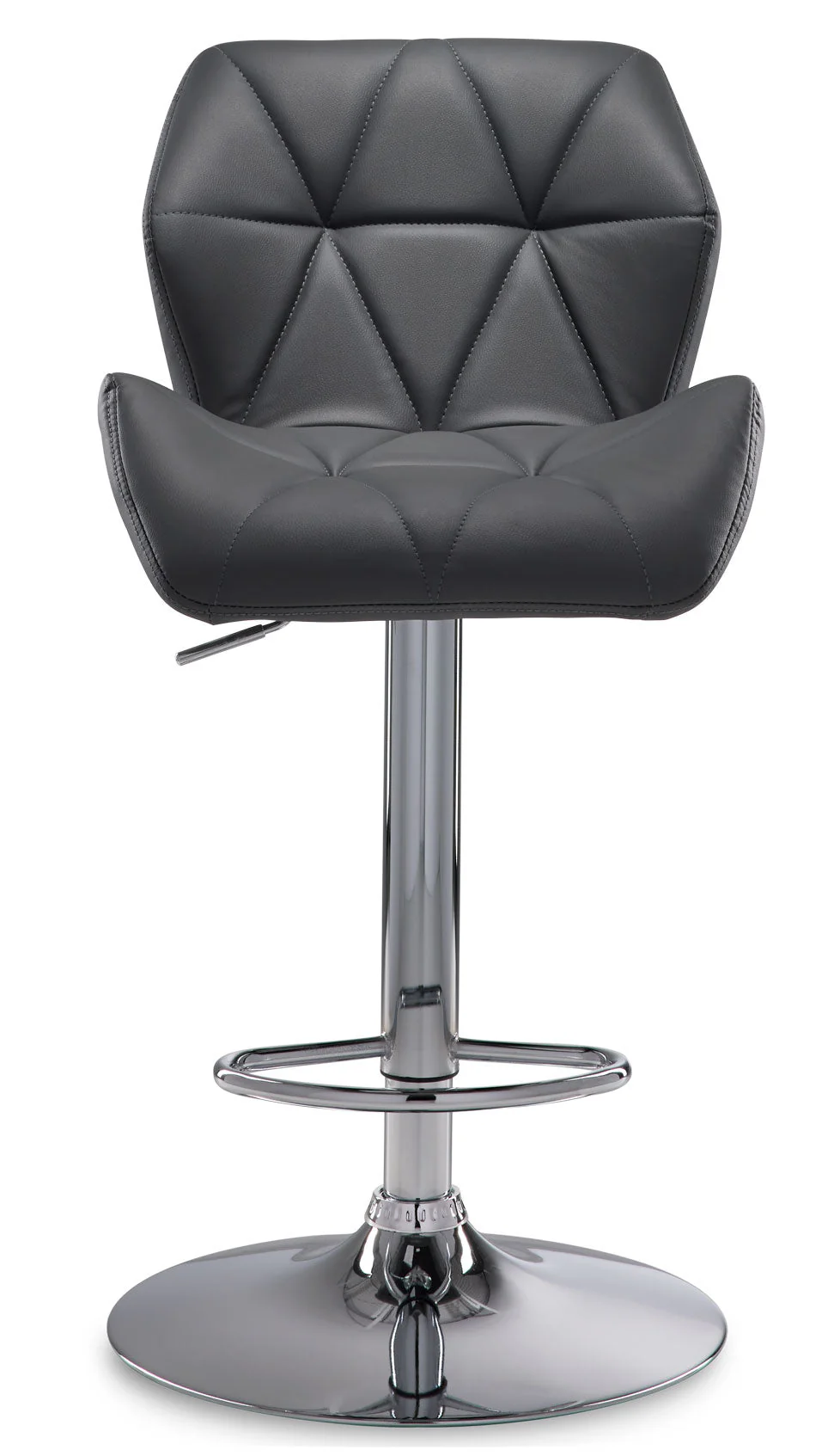 Esme Bar-Height Stool - Grey/Chrome - Image 2