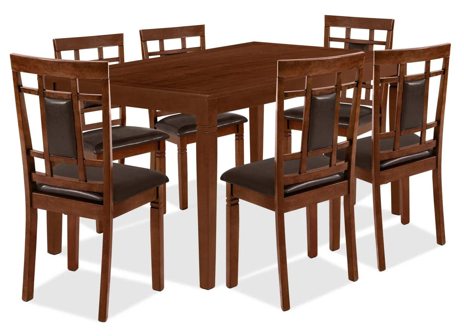 Fahler 7-Piece Dining Set - Dark Walnut