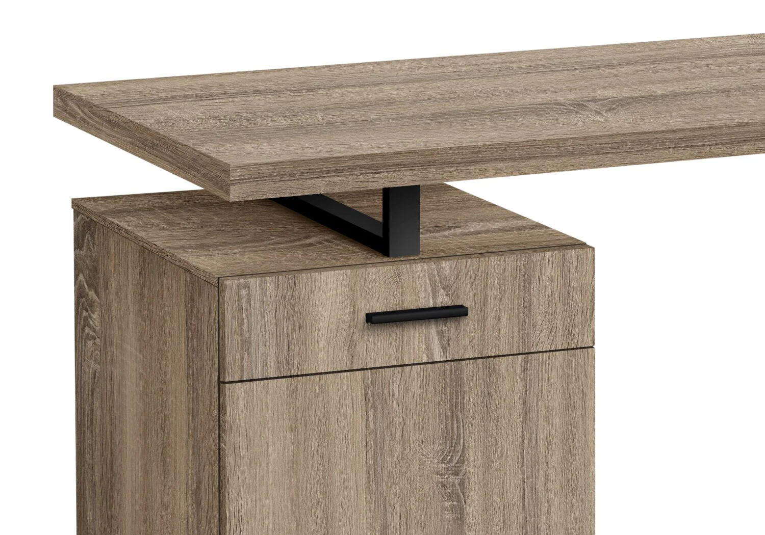 Farrier Reversible Desk - Taupe - Image 2