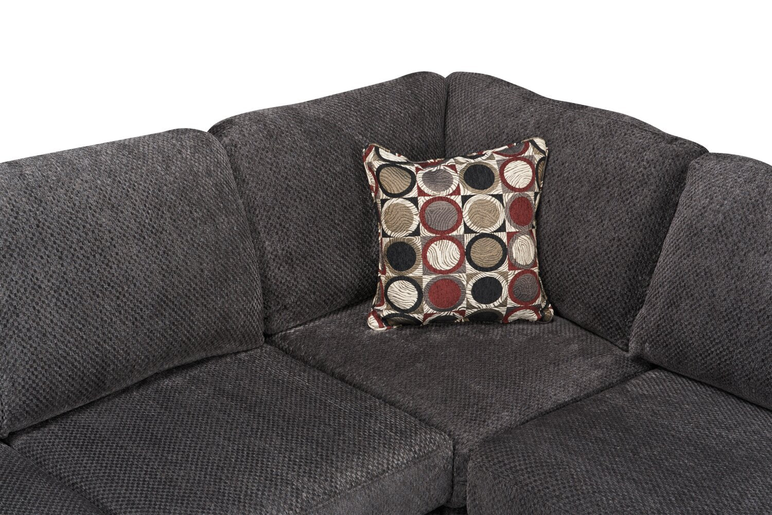 Farrow 2-Piece Chenille Right-Facing Condo Sectional - Grey - Image 8
