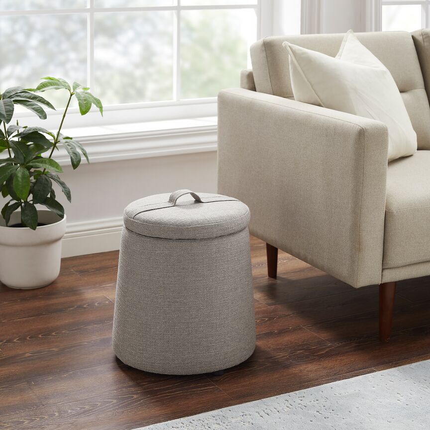 Findley Storage Ottoman - Grey - Image 4