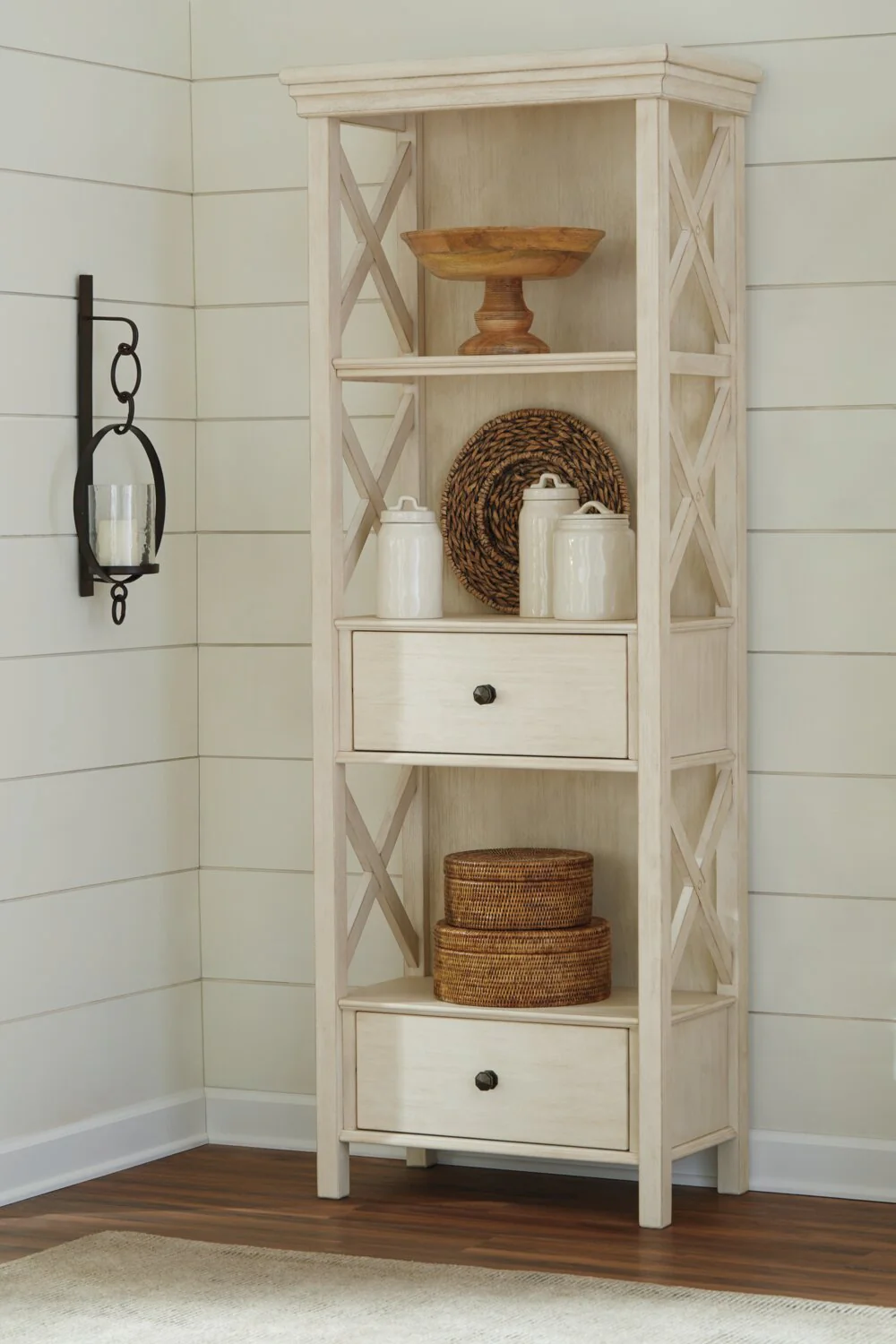 Fitzalan Display Tower - Antique White - Image 4