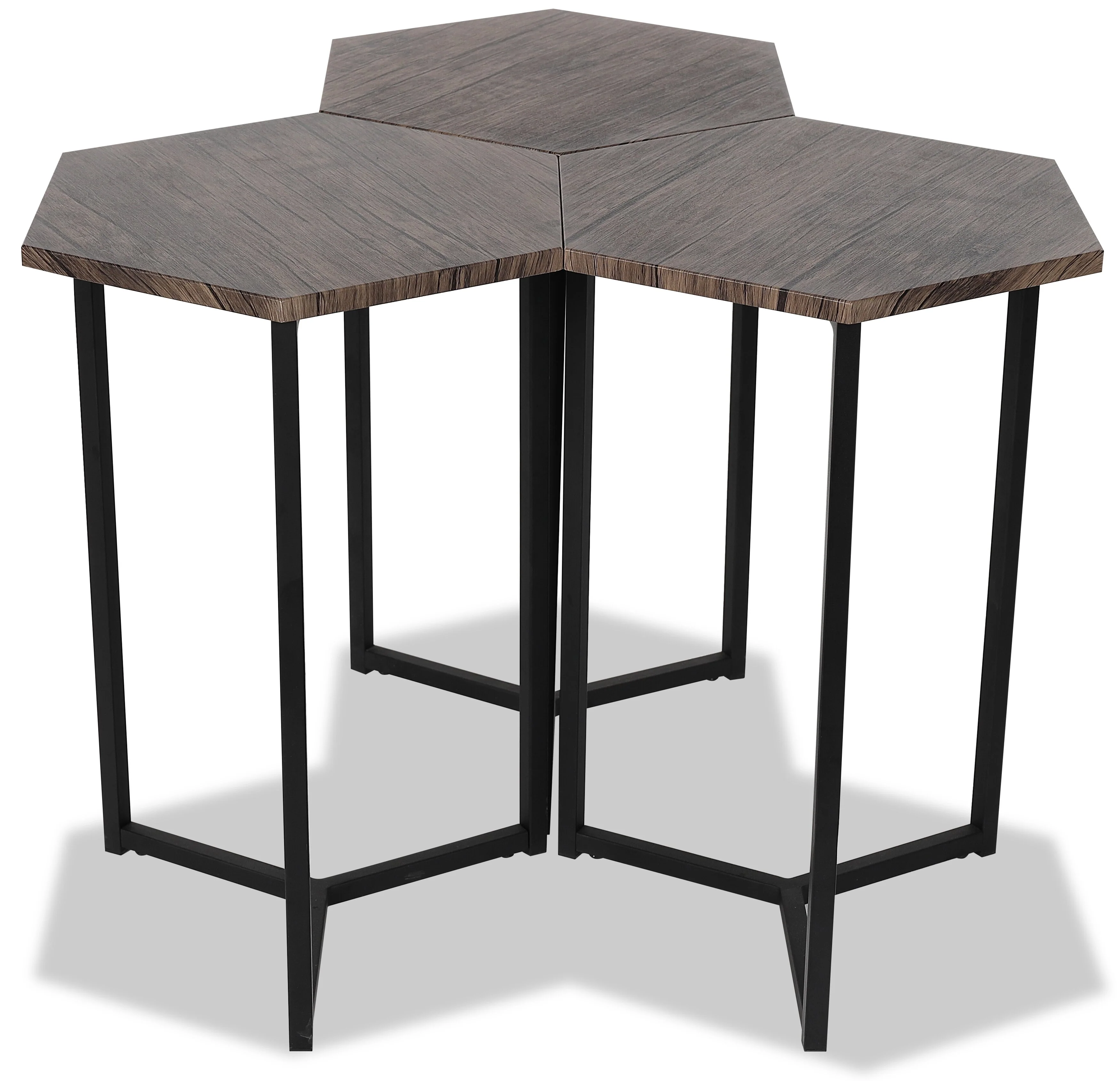 Floren 3-Piece Chairside Table Package - Brown - Image 2