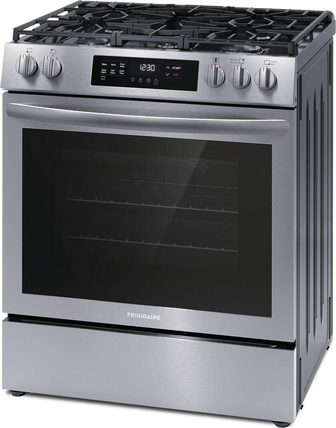 Frigidaire 5.1 Cu. Ft. Freestanding Gas Range with Convection Bake - FCFG3083AS - Image 3