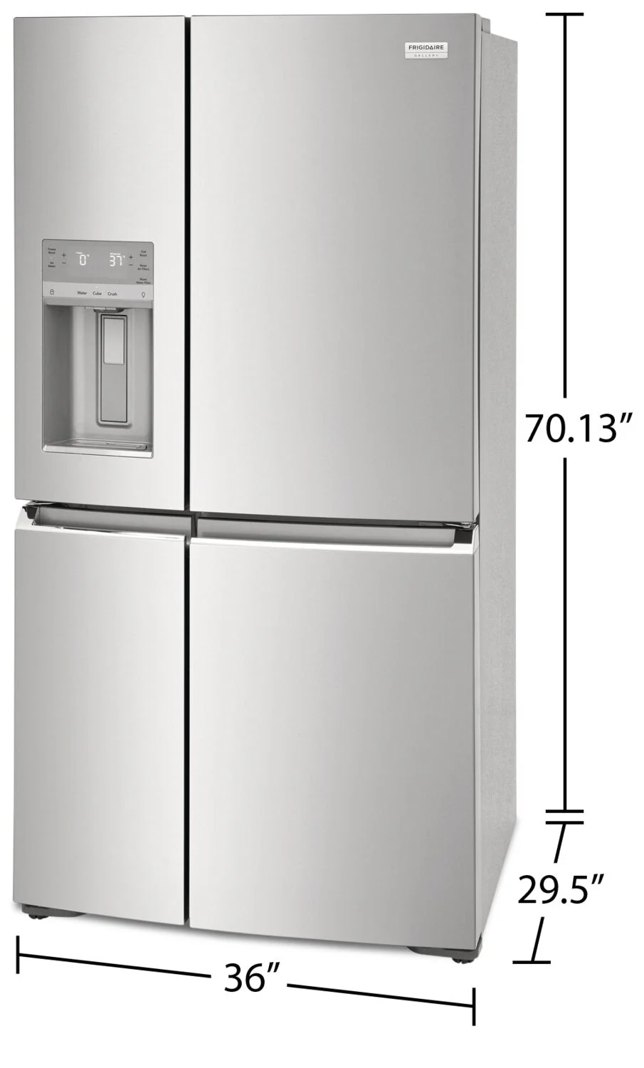 Frigidaire Gallery 21.5 Cu. Ft. Counter-Depth 4-Door Refrigerator - GRQC2255BF - Image 8