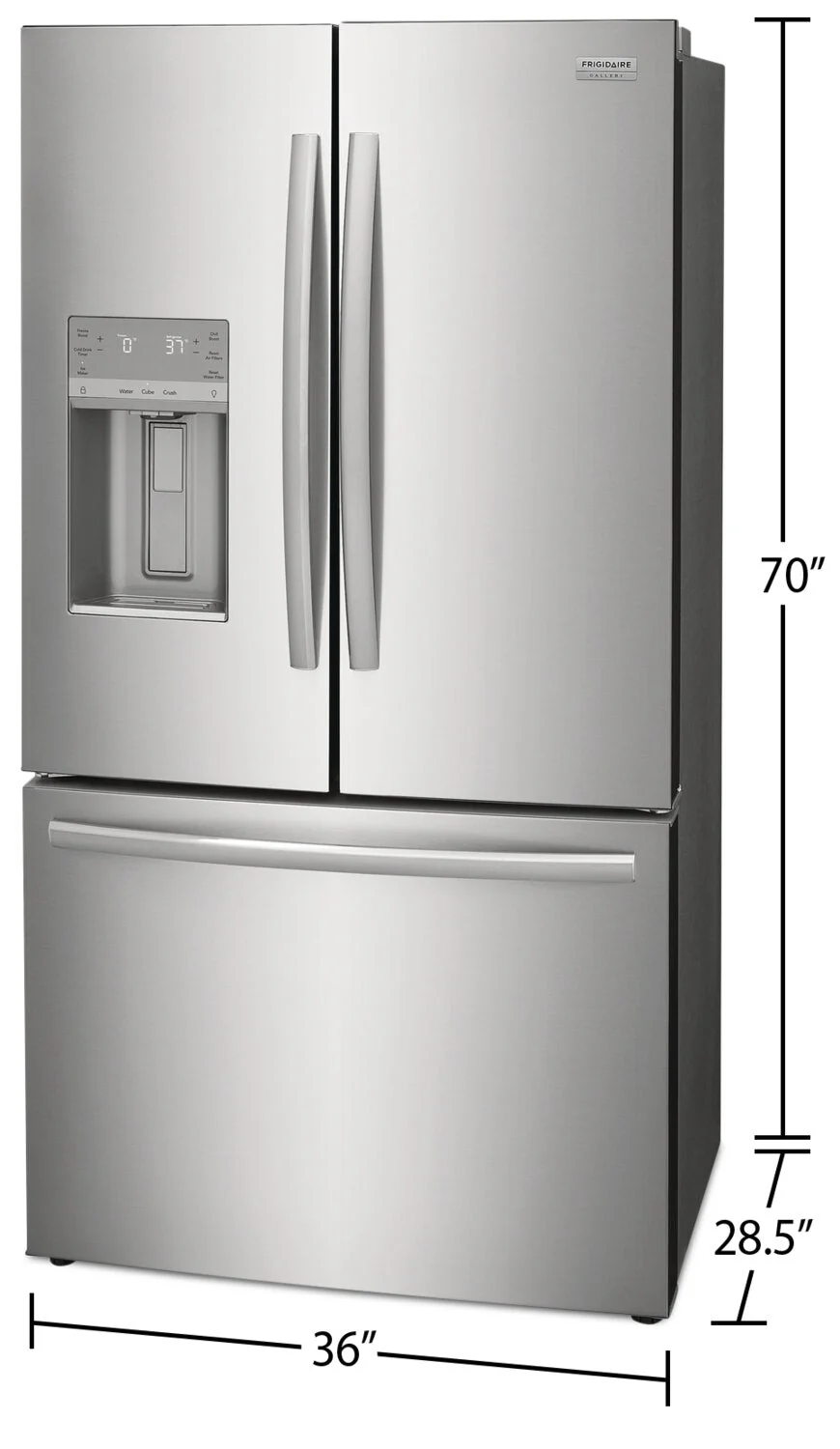 Frigidaire Gallery 22.6 Cu. Ft. Counter-Depth French-Door Refrigerator - GRFC2353AF - Image 8